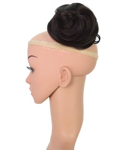 Wigs2you W-8484 ヘアシュシュ ファッション バン | 耐熱性 ブラック 6.5インチ メッシーヘアピース