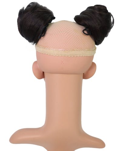 Wigs2you W-8484 ヘアシュシュ ファッション バン | 耐熱性 ブラック 6.5インチ メッシーヘアピース