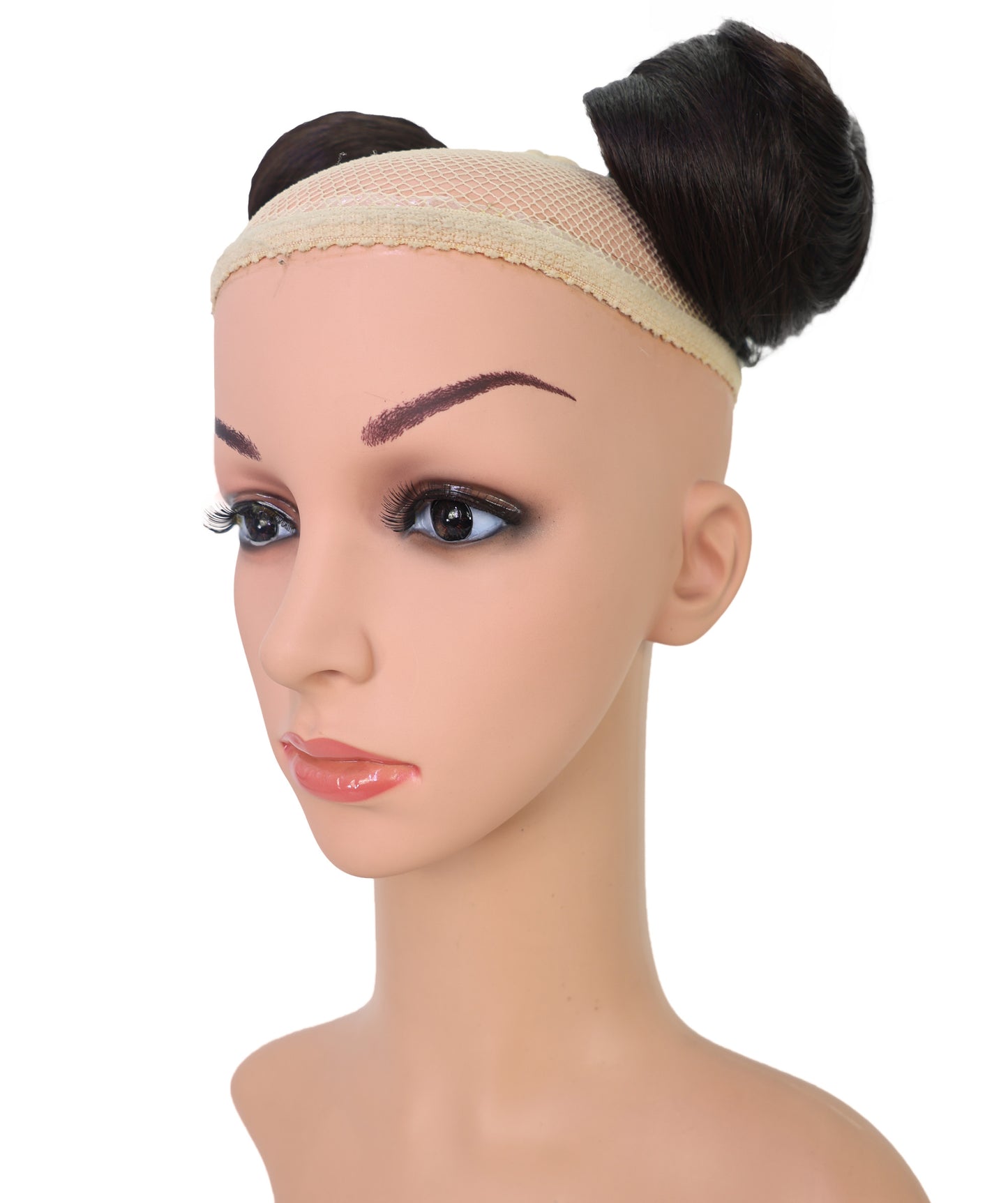 Wigs2you W-8484 ヘアシュシュ ファッション バン | 耐熱性 ブラック 6.5インチ メッシーヘアピース