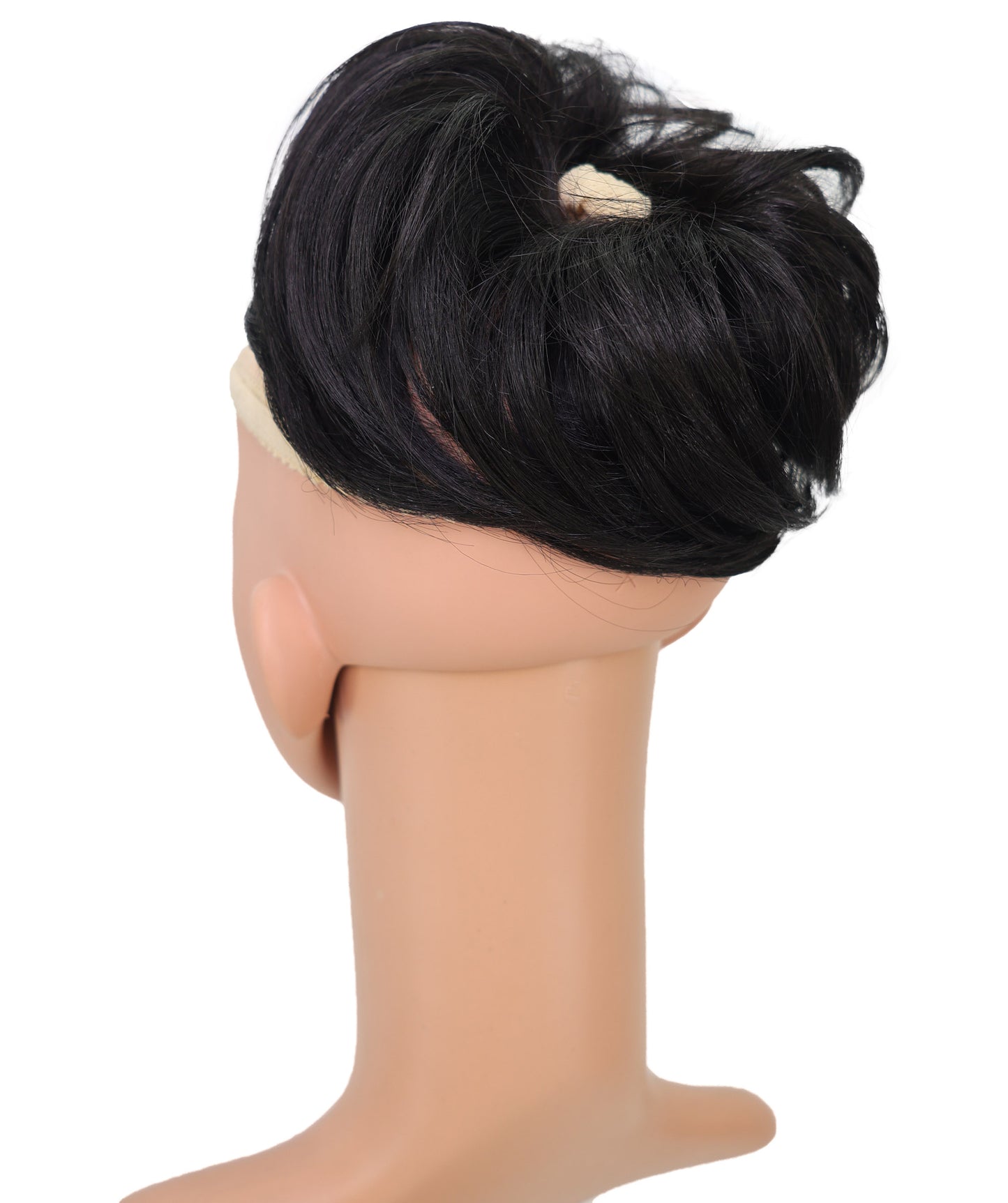 Wigs2you W-8485 ヘアシュシュ ファッション バン | 耐熱性 ブラック 6.5インチ メッシーヘアピース