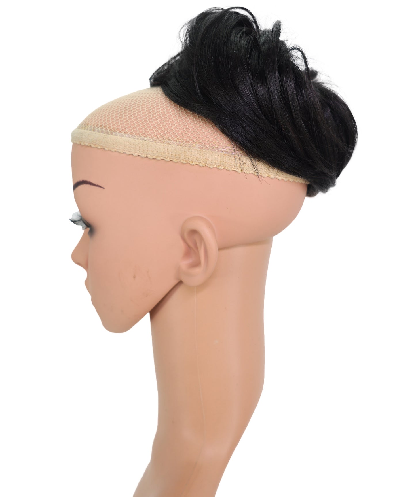 Wigs2you W-8485 ヘアシュシュ ファッション バン | 耐熱性 ブラック 6.5インチ メッシーヘアピース