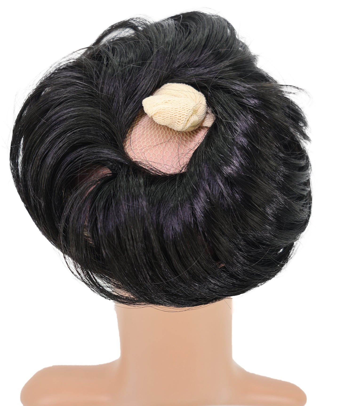Wigs2you W-8486 女性用ブラック人工毛シュシュ ファッション バン 軽量ウィッグエクステンション | 簡単に装着可能