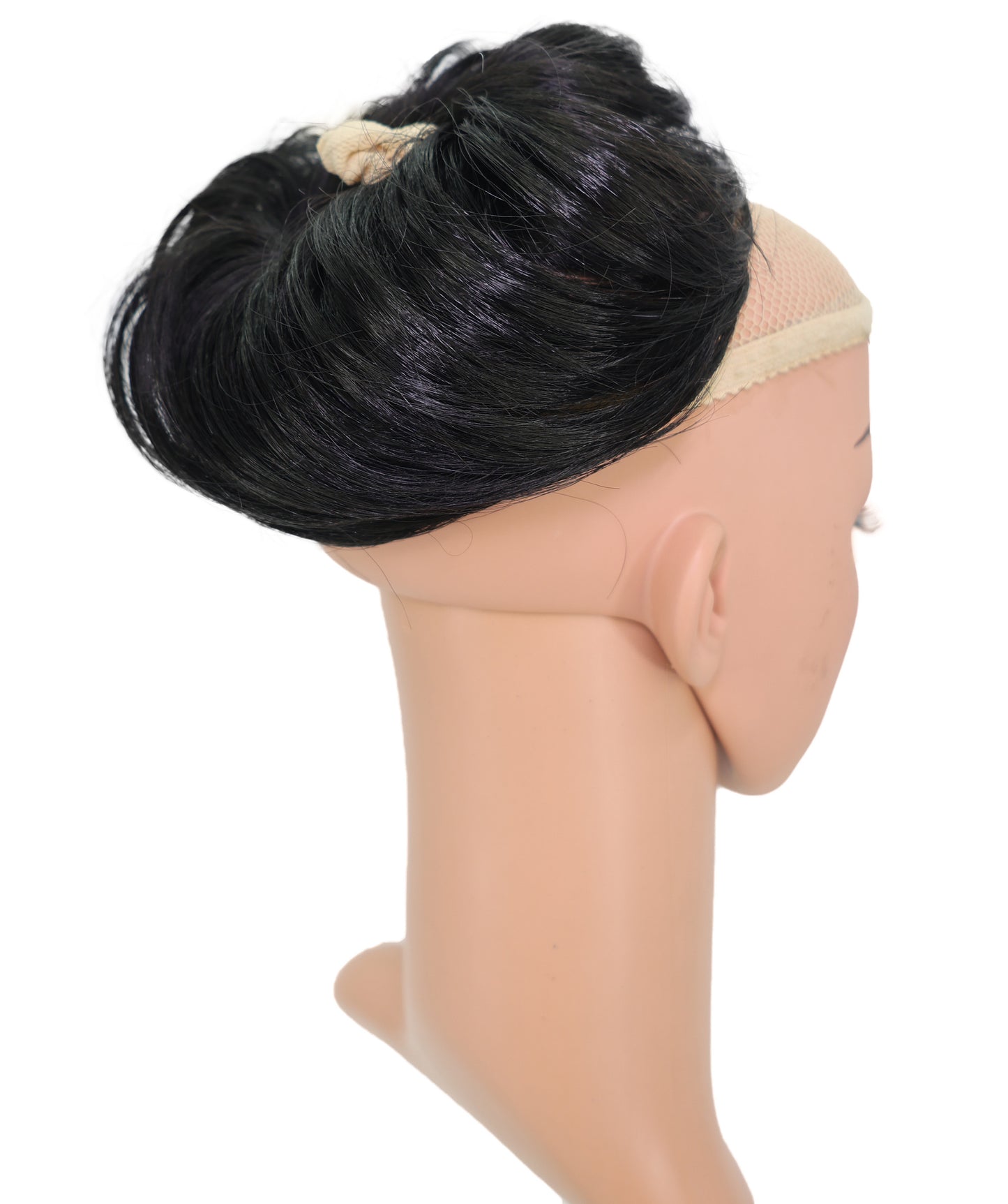 Wigs2you W-8486 女性用ブラック人工毛シュシュ ファッション バン 軽量ウィッグエクステンション | 簡単に装着可能