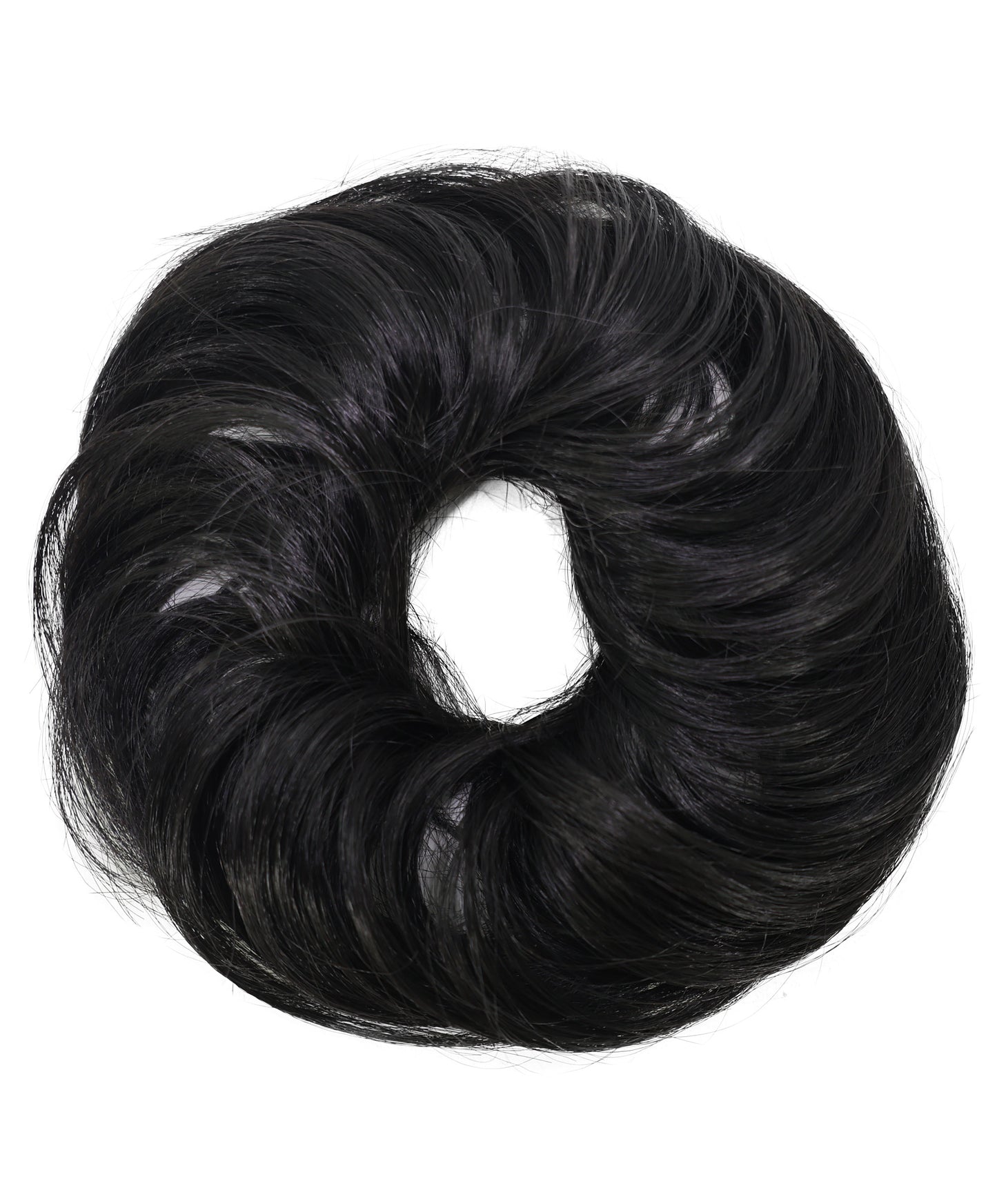 Wigs2you W-8486 女性用ブラック人工毛シュシュ ファッション バン 軽量ウィッグエクステンション | 簡単に装着可能