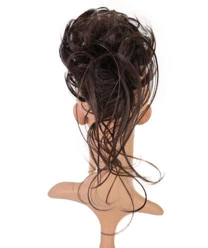 Wigs2you W-8487 ライトブラウンのカーリーヘアクリップオン ファッション バン | 自然なウェーブの毛先が特徴の10インチ合成ウィッグ