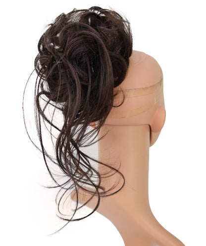 Wigs2you W-8487 ライトブラウンのカーリーヘアクリップオン ファッション バン | 自然なウェーブの毛先が特徴の10インチ合成ウィッグ
