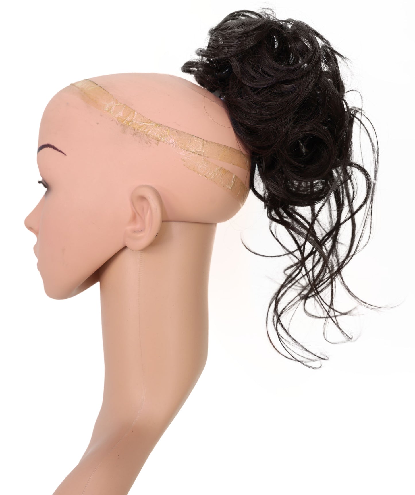 Wigs2you W-8487 ライトブラウンのカーリーヘアクリップオン ファッション バン | 自然なウェーブの毛先が特徴の10インチ合成ウィッグ