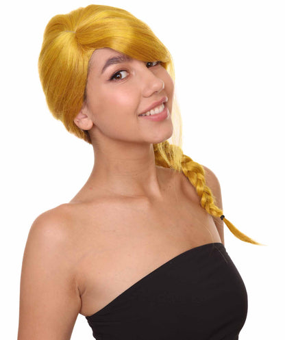 Wigs2you ハロウィン パーティー プレミアム レディース H-1181 快適なフィット感のゴールド編み込みウィッグ