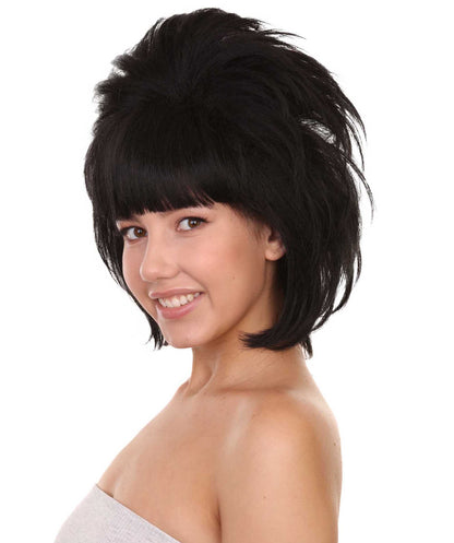 プレミアムハロウィンパーティー H-5372 女性用 ウルトラミニバンカレンマムウィッグ ブラック