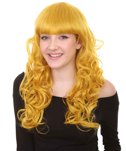 Wigs2you ハロウィンパーティープレミアム H-839 バットマン 女性ジョーカーウィッグ ゴールドカラー