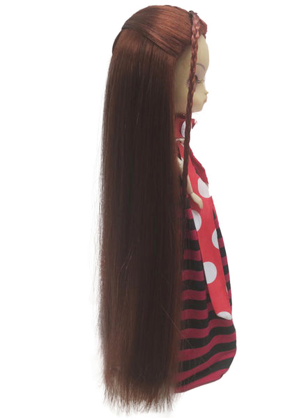 Wigs2you WD40-024 14インチ ダークオーバーン 合成ドール用ウィッグ | 耐熱性・難燃性 BJD・リボーンドール用