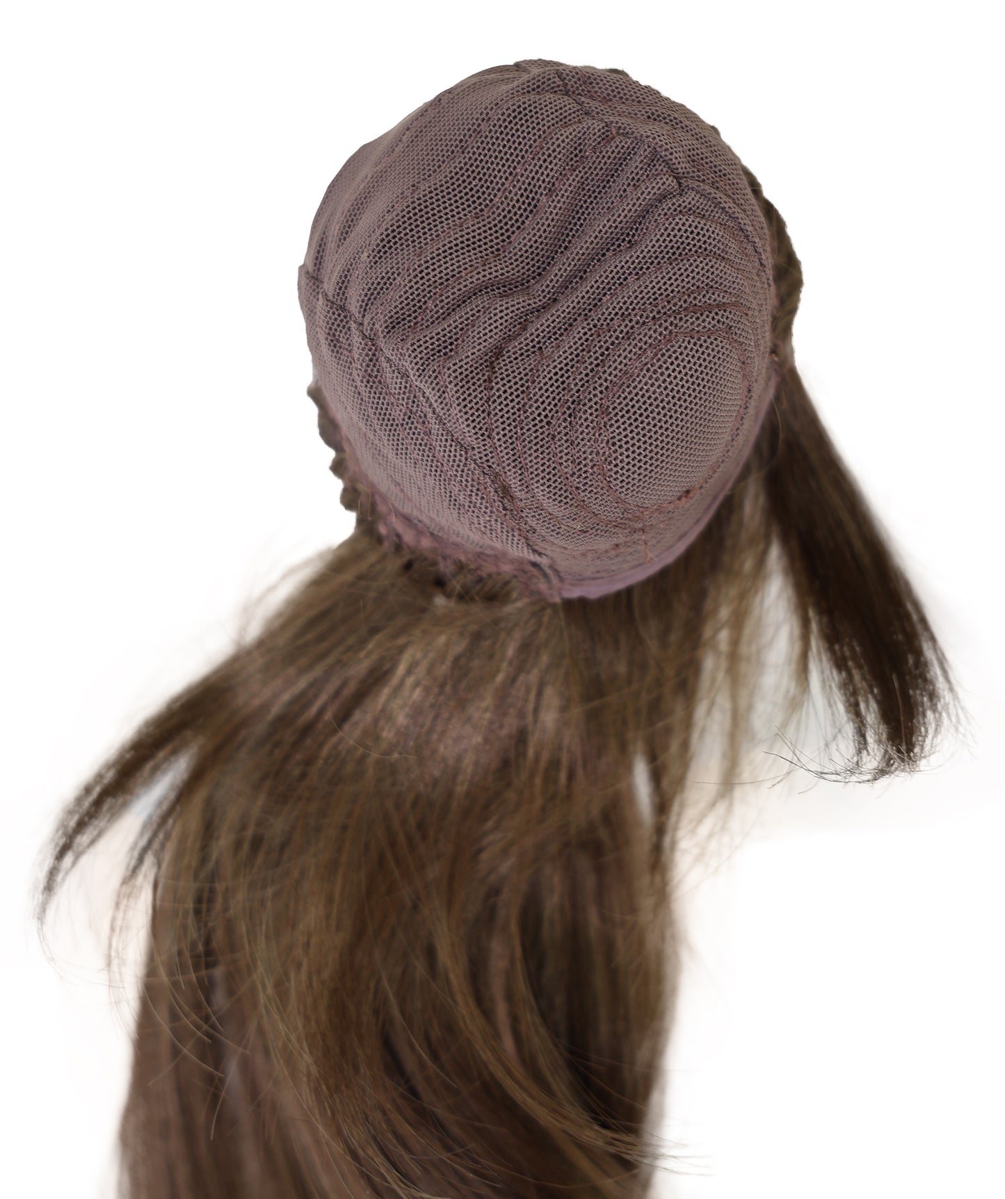 Wigs2you WD40-026 ドール用ダークブラウンロングウィッグ - 16インチ合成繊維ポニーテールウィッグ（BJD、コスプレドール、アニメフィギュア用）