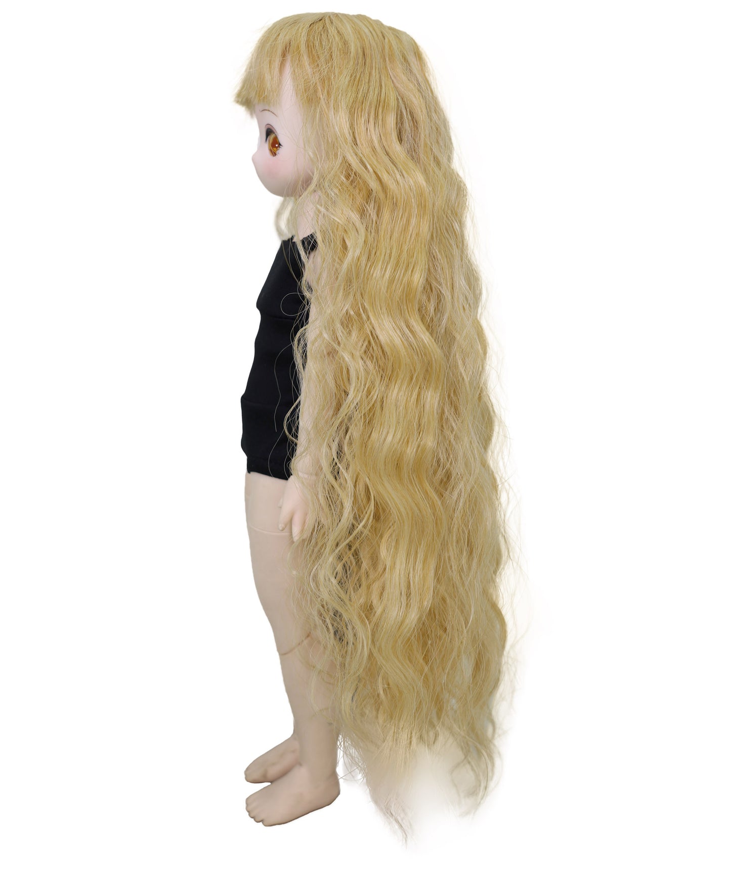 Wigs2you WD40-028 ドールヘアウィッグ、1/3サイズ BJDドール用ウィッグ ライトブロンド カーリー 14インチ 合成繊維