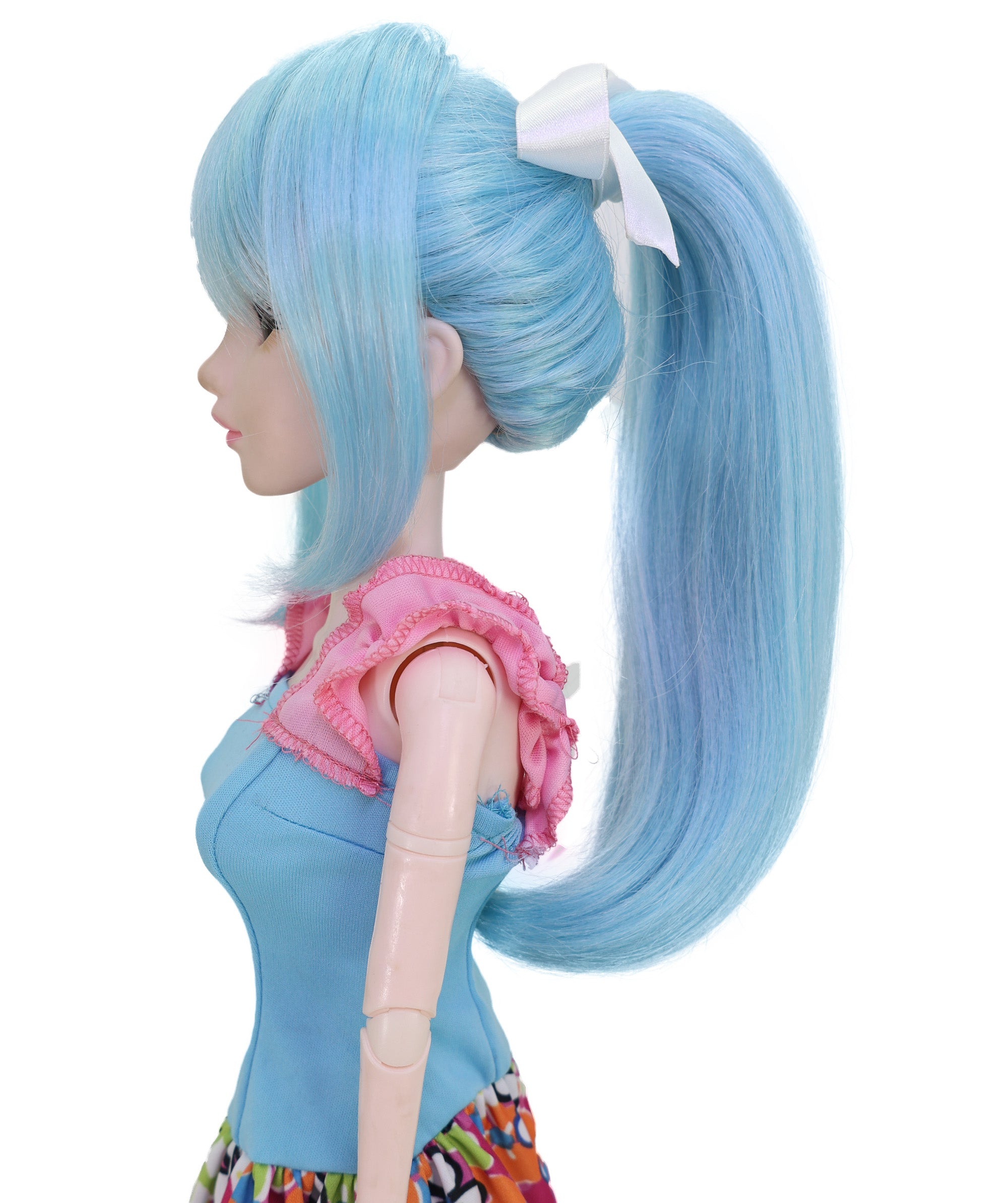 Wigs2you WD40-032 ライトブルー ツインテール ドール用ウィッグ - 10