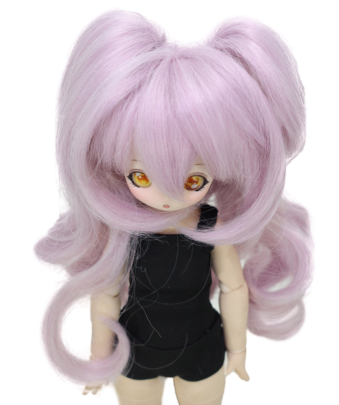 Wigs2you WD40-033 Doll wig! 10インチ ライトパープル BJD ドール用ウィッグ – Wigs2you 耐熱カーリーヘアピース | 1/3ドールに最適