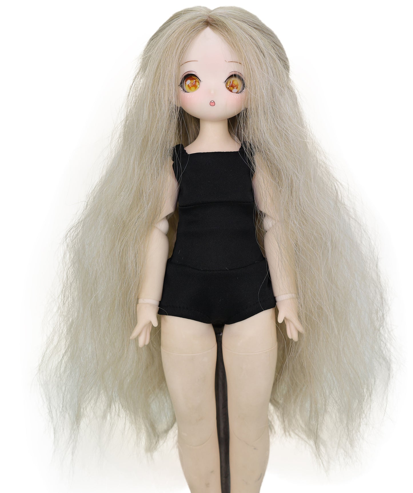Wigs2you WD40-036 ロングアッシュブロンドドール用ウィッグ - 13インチソフトウェーブ人工毛（BJD・球体関節人形用）