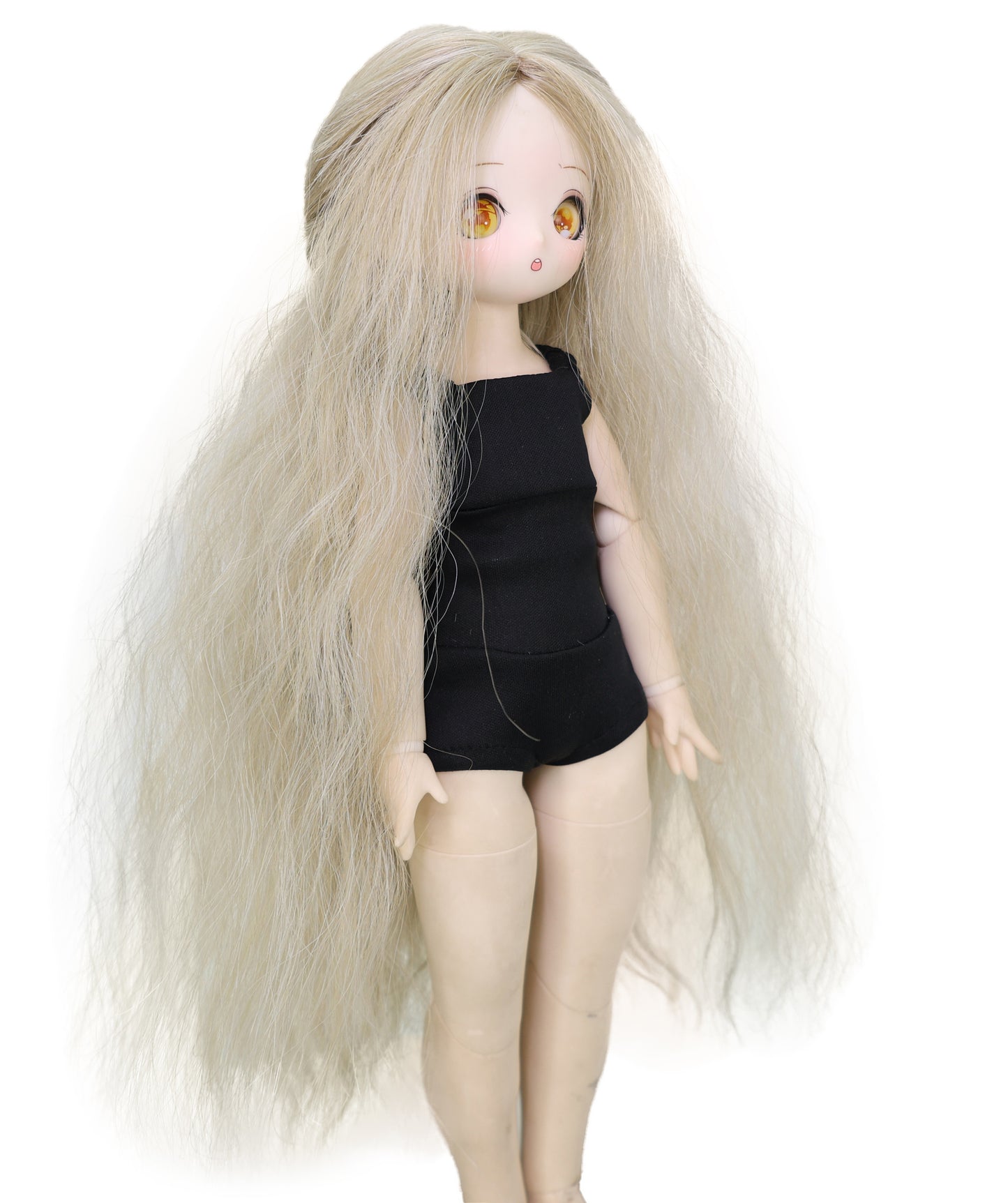 Wigs2you WD40-036 ロングアッシュブロンドドール用ウィッグ - 13インチソフトウェーブ人工毛（BJD・球体関節人形用）