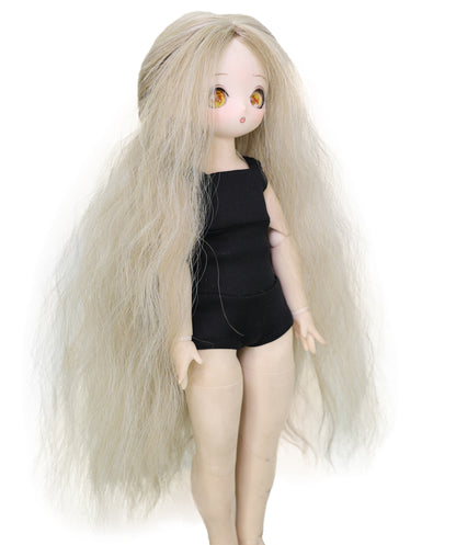Wigs2you WD40-036 ロングアッシュブロンドドール用ウィッグ - 13インチソフトウェーブ人工毛（BJD・球体関節人形用）