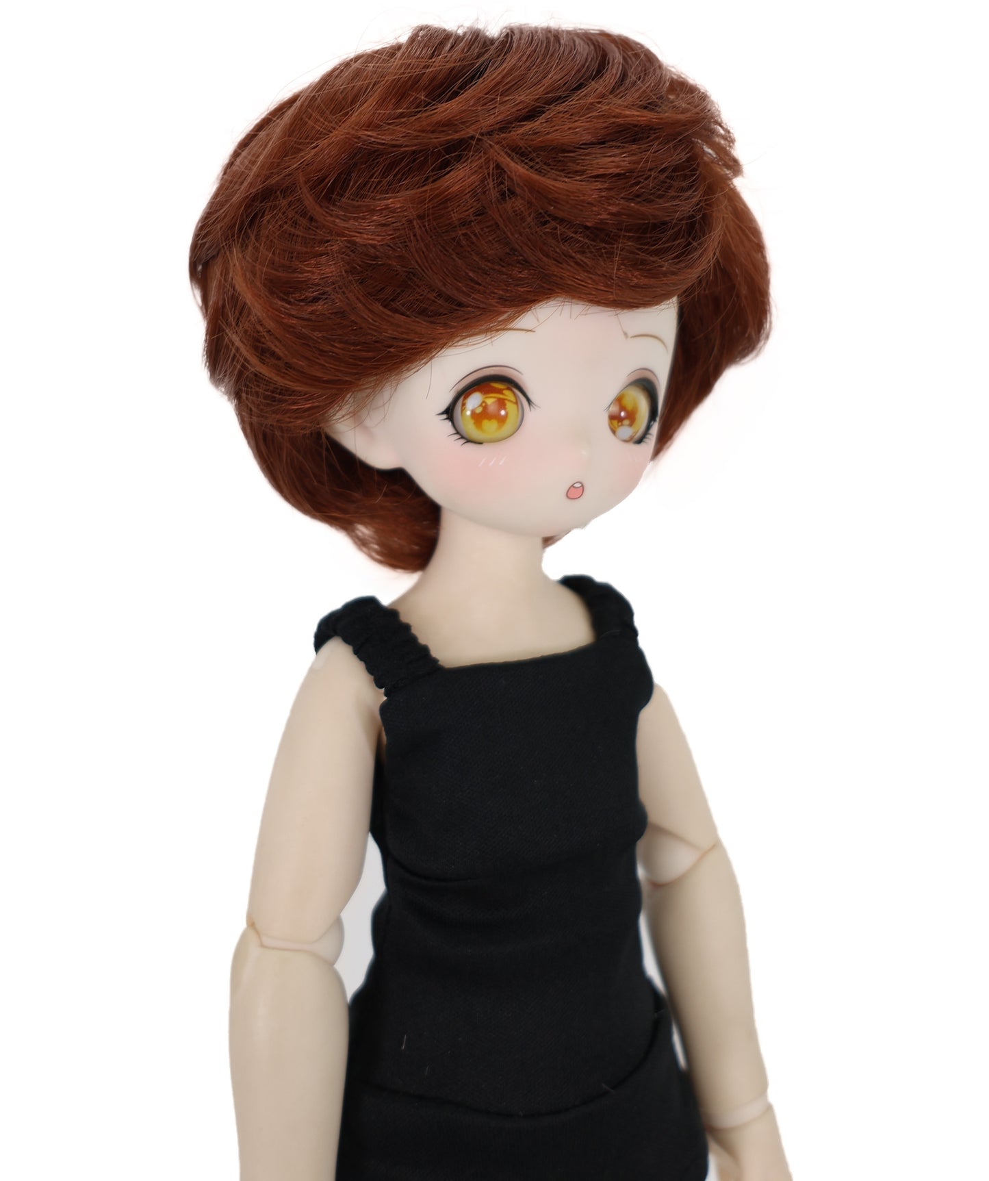Wigs2you WD40-037 ショートダークオーバーンドールウィッグ - MSD、DOD、プーリップドール用 4インチ耐熱人工毛