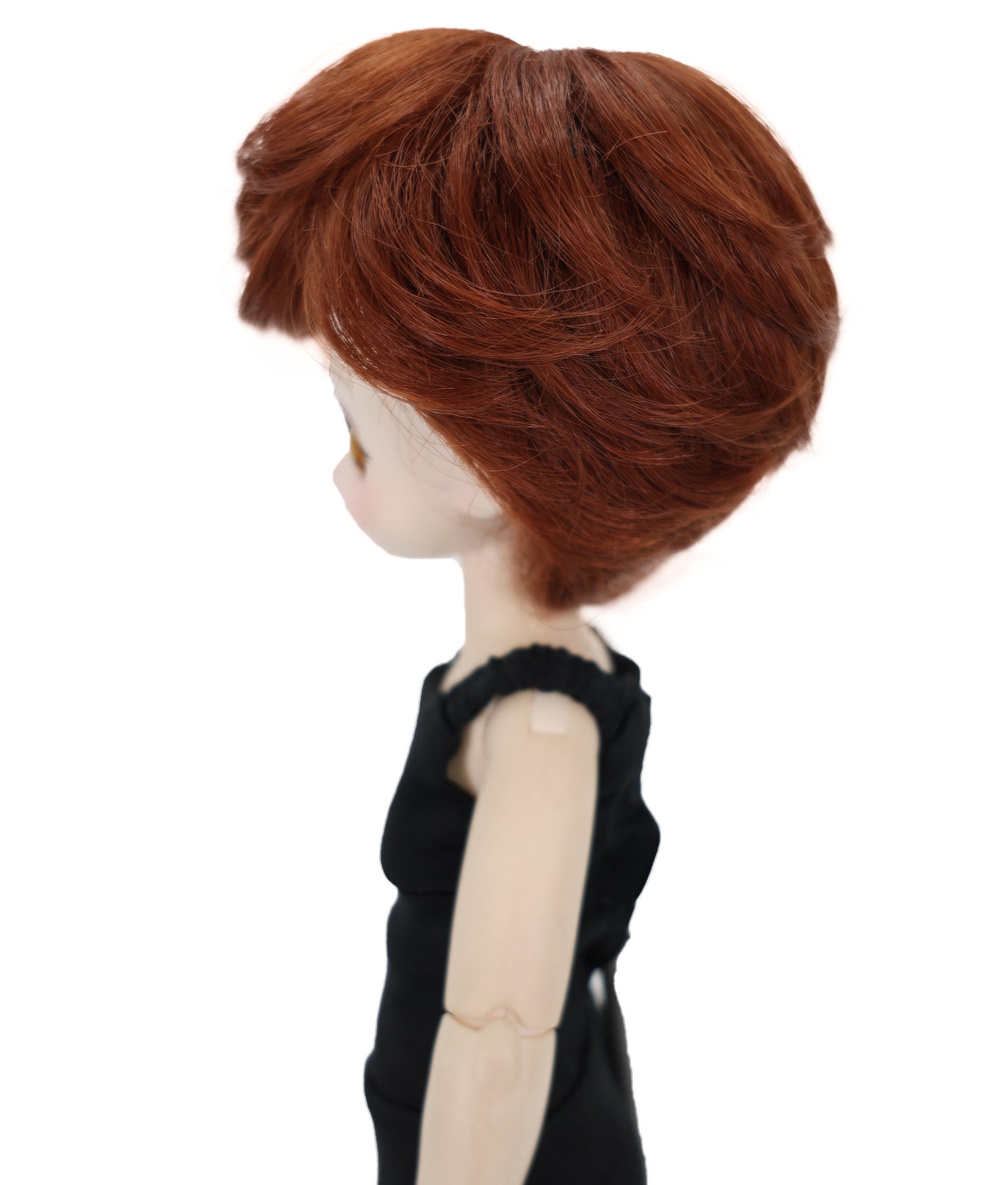 Wigs2you WD40-037 ショートダークオーバーンドールウィッグ - MSD、DOD、プーリップドール用 4インチ耐熱人工毛