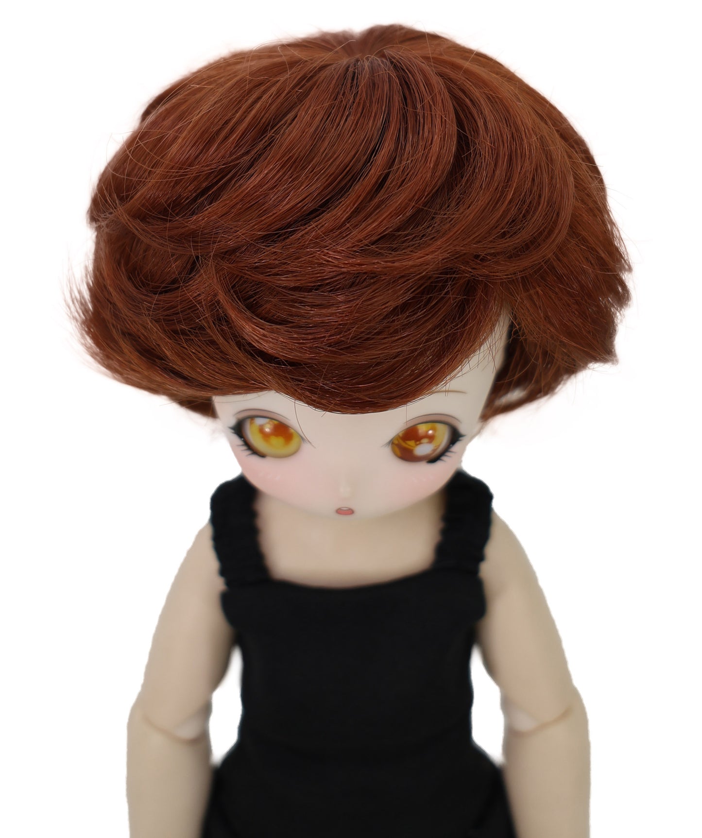 Wigs2you WD40-037 ショートダークオーバーンドールウィッグ - MSD、DOD、プーリップドール用 4インチ耐熱人工毛