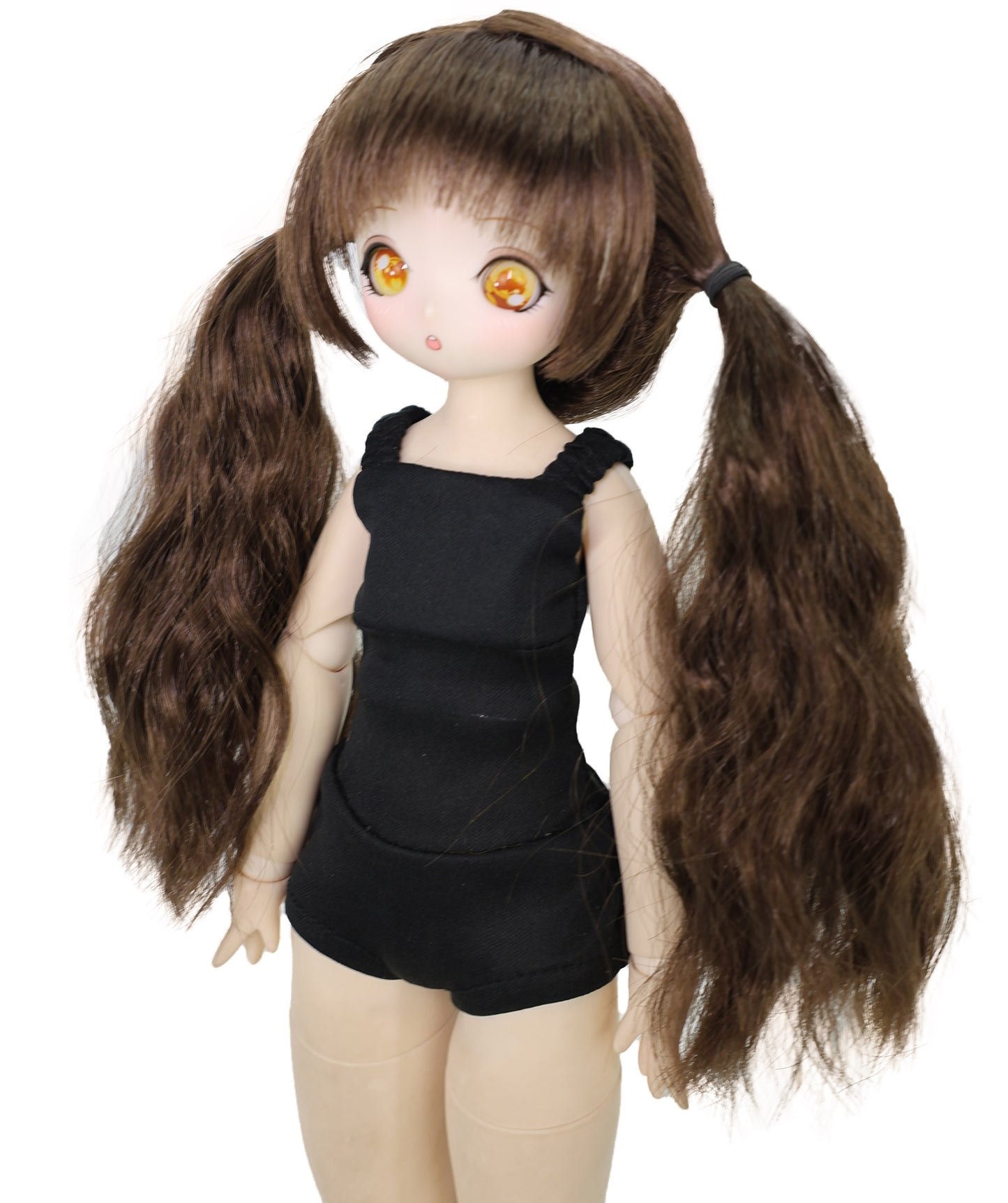 Wigs2you 8.6インチ ブラウン カーリー ドールウィッグ – 人形やコスプレ用の合成毛 | 標準キャップ WD40-038