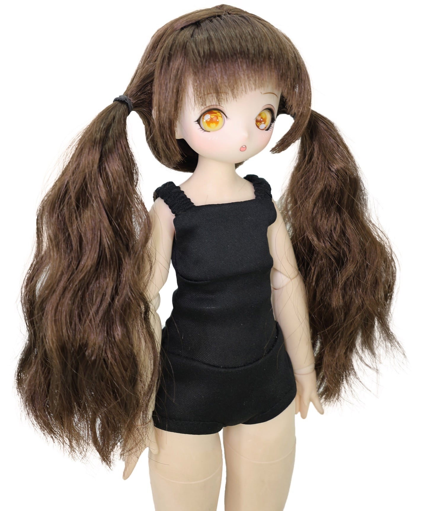 Wigs2you 8.6インチ ブラウン カーリー ドールウィッグ – 人形やコスプレ用の合成毛 | 標準キャップ WD40-038