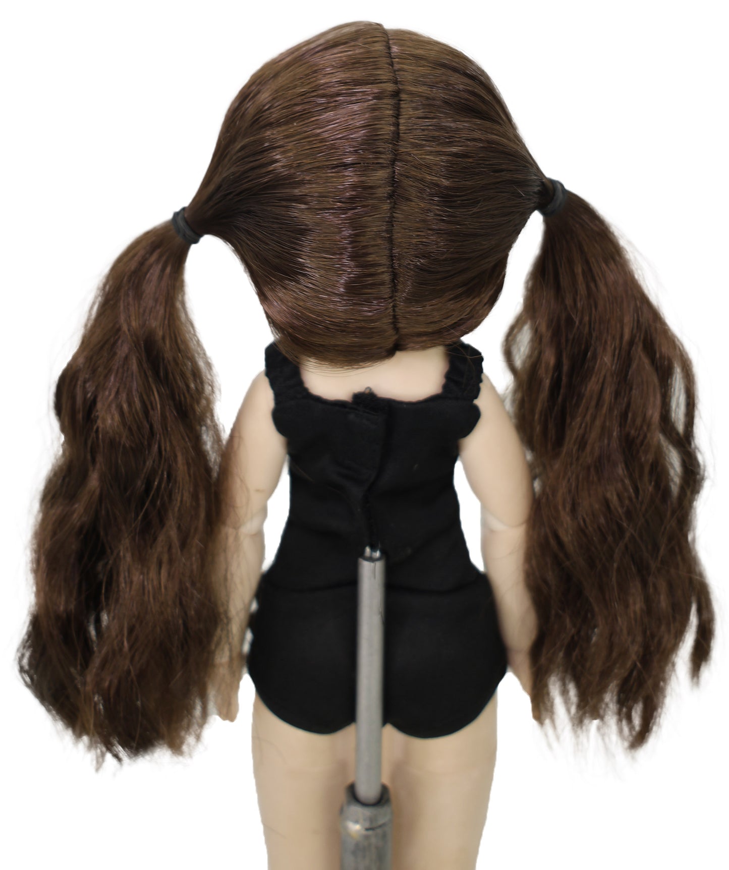 Wigs2you 8.6インチ ブラウン カーリー ドールウィッグ – 人形やコスプレ用の合成毛 | 標準キャップ WD40-038
