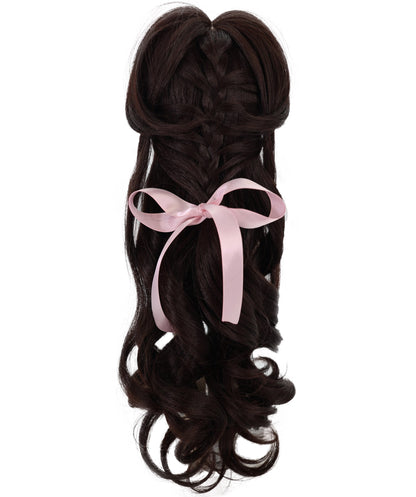 Wigs2you 16インチ ダークブラウン カーリー ドールウィッグ – 耐熱ファイバー入り合成毛、BJDドールやコスプレ用の標準キャップ WD40-039