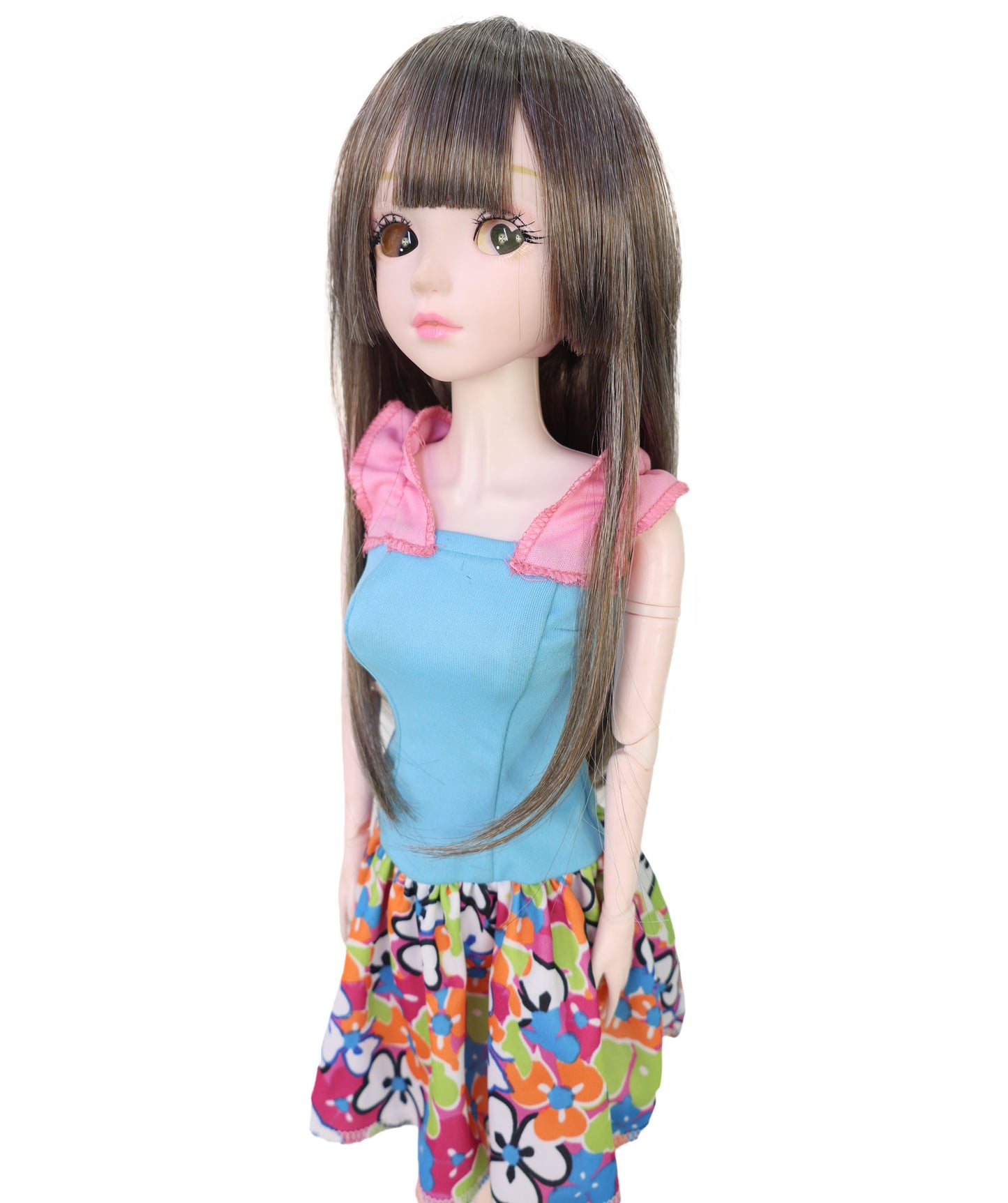 Wigs2you WD40-046 ドールウィッグ！「12インチ」ダークブラウン JP BJDドール用ウィッグ – 耐熱合成繊維、標準キャップ付き（コレクタードール用）   "