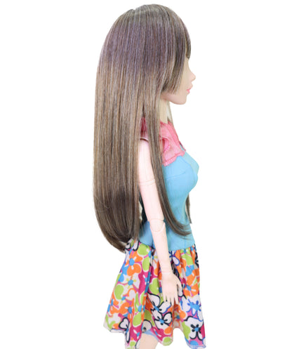 Wigs2you WD40-046 ドールウィッグ！「12インチ」ダークブラウン JP BJDドール用ウィッグ – 耐熱合成繊維、標準キャップ付き（コレクタードール用）   "