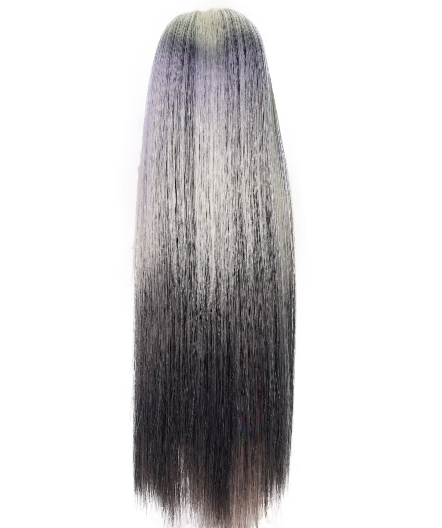 Wigs2you WD40-049 ドールウィッグ！18インチ（約46cm）ロングドールウィッグ、ホワイトグレー、ストレート、難燃性合成繊維ウィッグ  "
