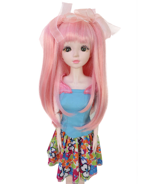 Wigs2you WD40-052 ドール用ウィッグ！11インチ ライトピンク ドール用ウィッグ レイヤードツインテール 難燃性合成繊維製 ミニチュアドール用ヘアピース  """