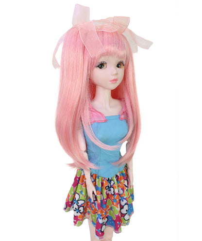 Wigs2you WD40-052 ドール用ウィッグ！11インチ ライトピンク ドール用ウィッグ レイヤードツインテール 難燃性合成繊維製 ミニチュアドール用ヘアピース  """
