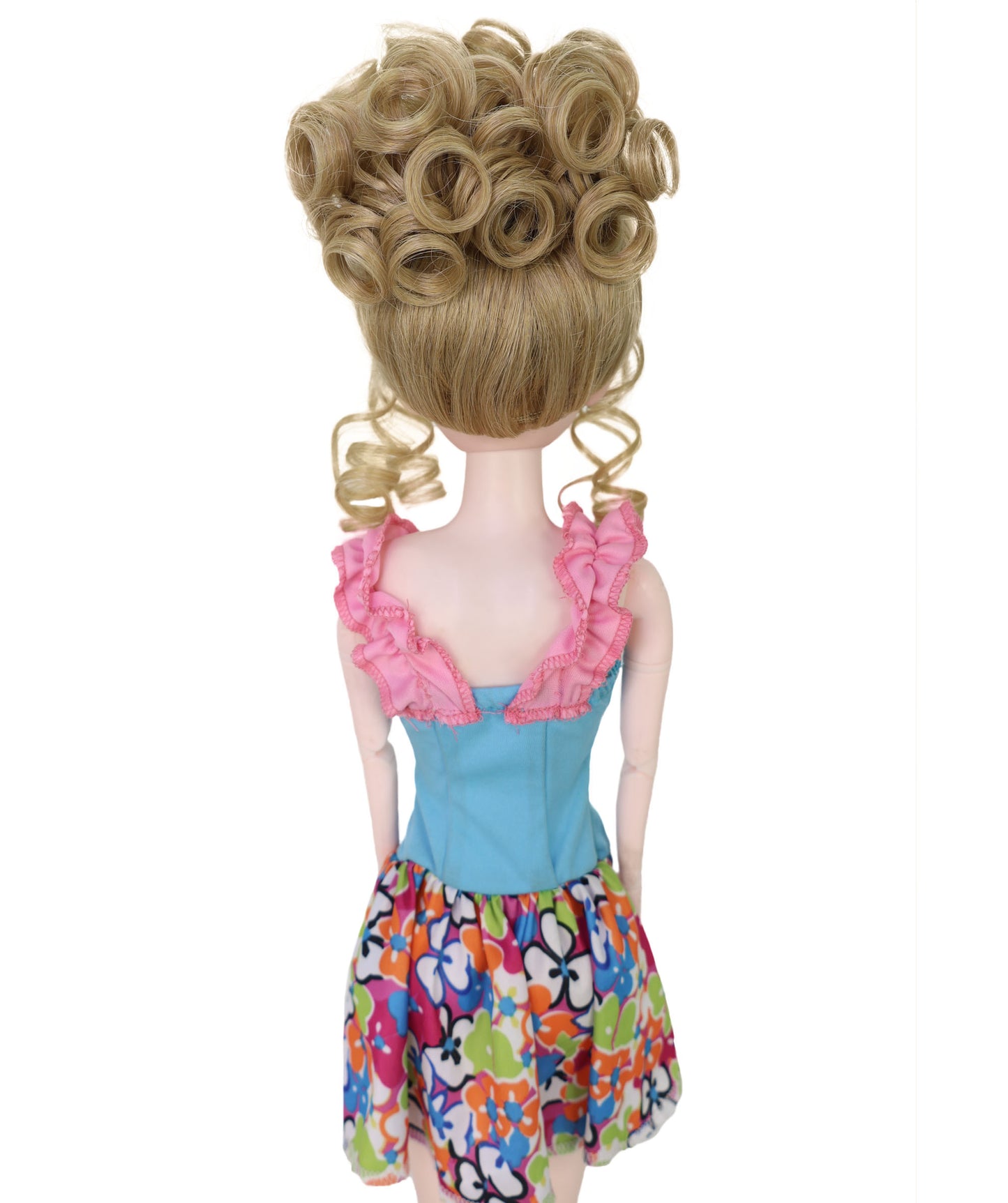 Wigs2you WD40-054 Doll wig!  8インチ カールドールウィッグ ライトブラウン リングレット 難燃性合成繊維ヘアピース ミニチュアドール用