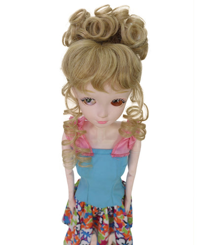 Wigs2you WD40-054 Doll wig!  8インチ カールドールウィッグ ライトブラウン リングレット 難燃性合成繊維ヘアピース ミニチュアドール用
