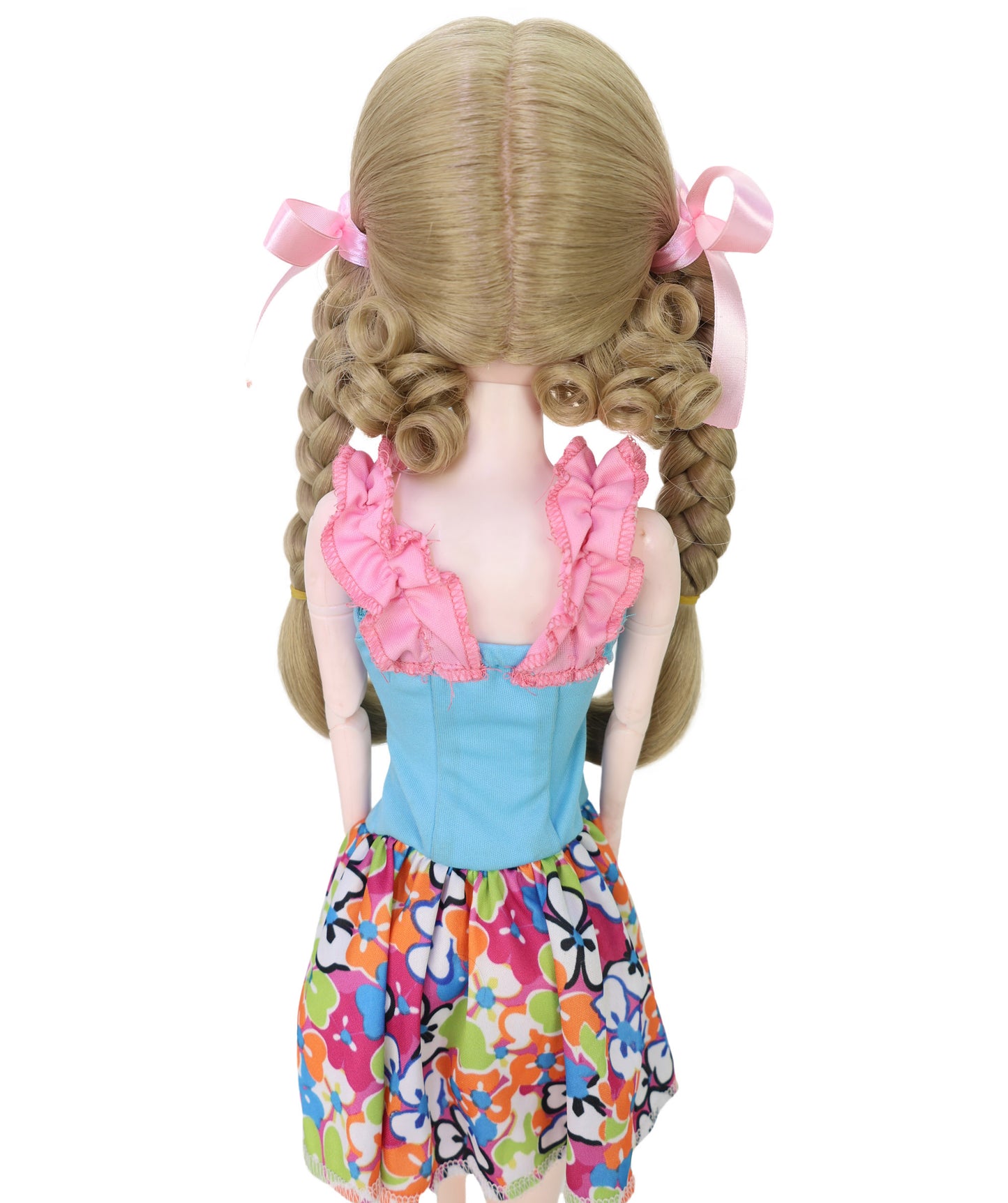 Wigs2you WD40-055 ドール用ウィッグ！10インチ BJDドール用ウィッグ ライトブラウン カール ツインテール 難燃性合成繊維製 人形用ヘアピース  "