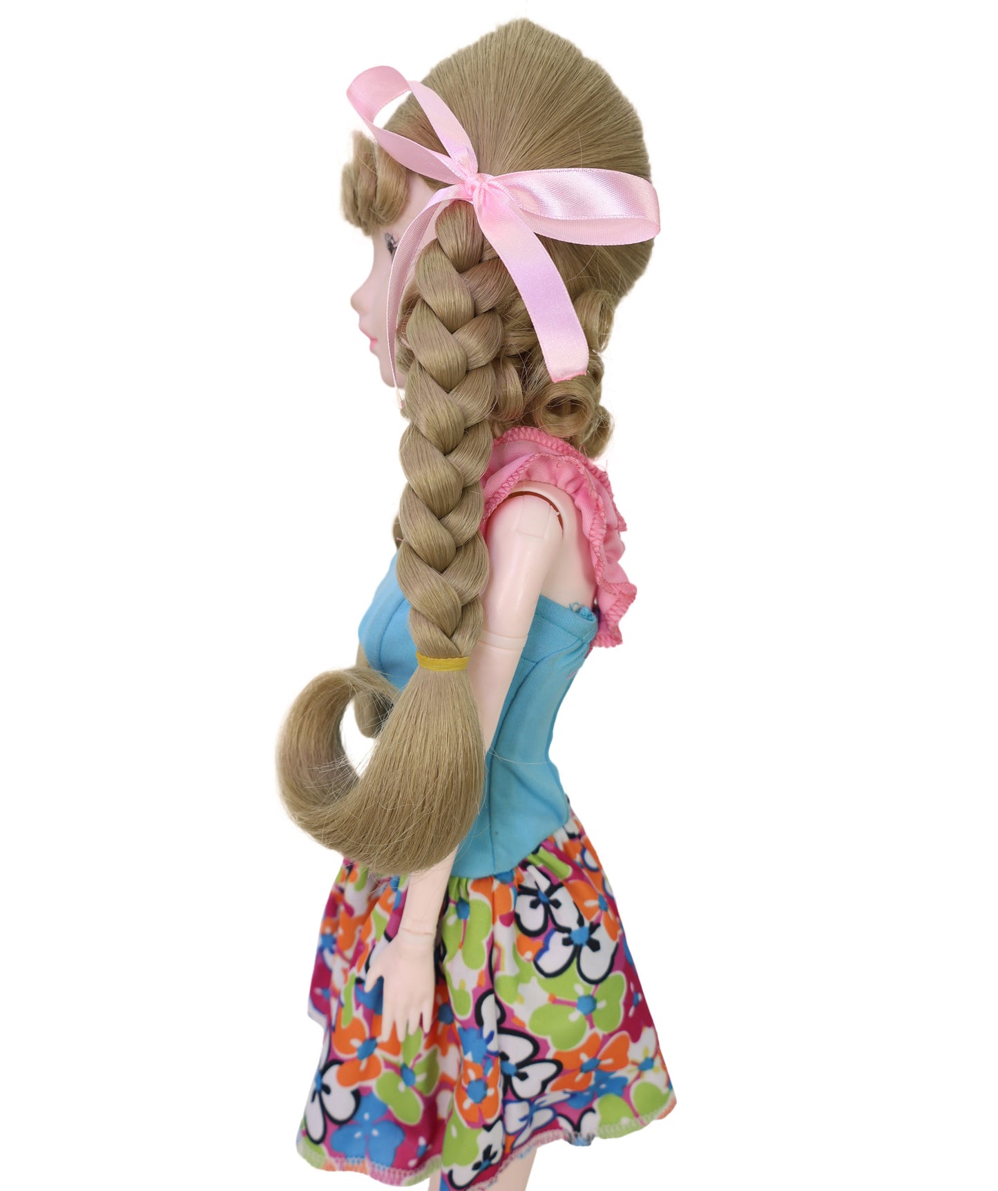 Wigs2you WD40-055 ドール用ウィッグ！10インチ BJDドール用ウィッグ ライトブラウン カール ツインテール 難燃性合成繊維製 人形用ヘアピース  "