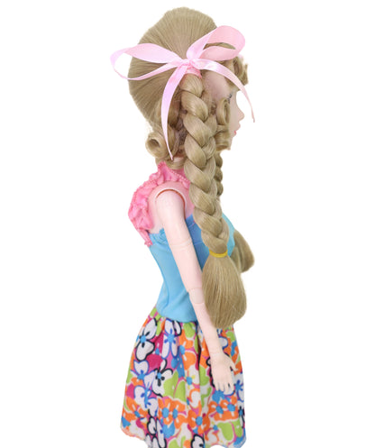 Wigs2you WD40-055 ドール用ウィッグ！10インチ BJDドール用ウィッグ ライトブラウン カール ツインテール 難燃性合成繊維製 人形用ヘアピース  "