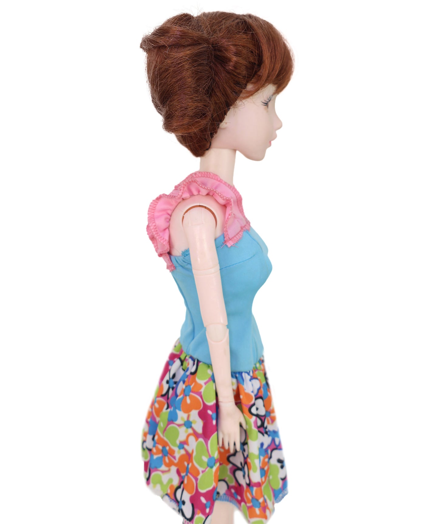 Wigs2you WD40-056 ドール用ウィッグ！4インチ（約10cm）プレイドール用ウィッグ、赤みがかった茶色のツインテール、難燃性合成繊維製ヘアピース（ドールスタイリング用）  "