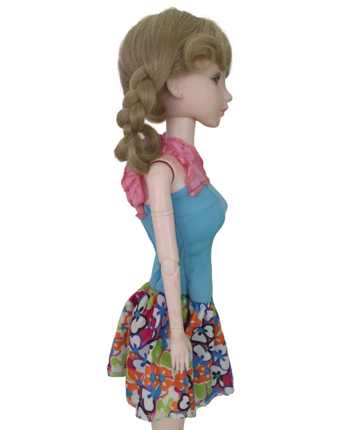 Wigs2you WD40-060 ドールウィッグ！6.5インチ カール ドールウィッグ ブロンド 難燃性合成繊維製 調節可能なキャップレスフィット  "