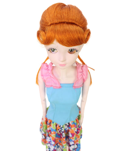 Wigs2you WD40-063 BJD 9インチドール用ウィッグ バーガンディ 難燃性合成繊維 ショートヘア 調節可能なキャップレスフィット  "