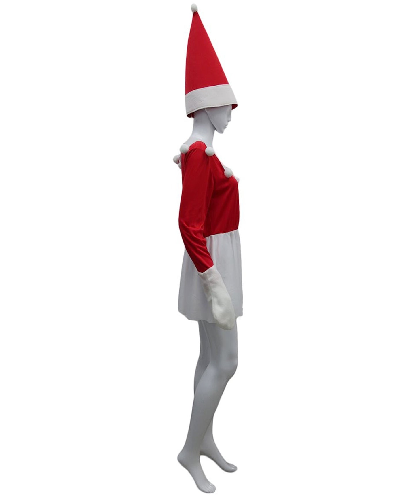 Wigs2you.com JCX-017女性のクリスマスエルフの少女赤色コスチューム,コスプレ衣装 。