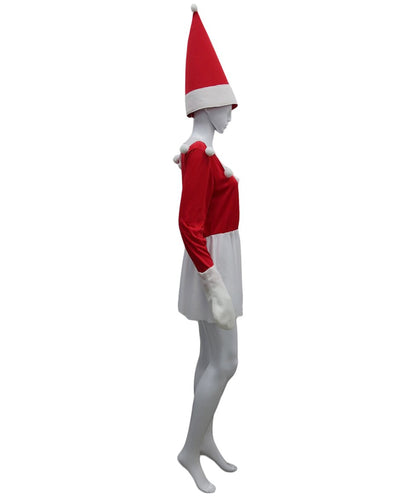 Wigs2you.com JCX-017女性のクリスマスエルフの少女赤色コスチューム,コスプレ衣装 。
