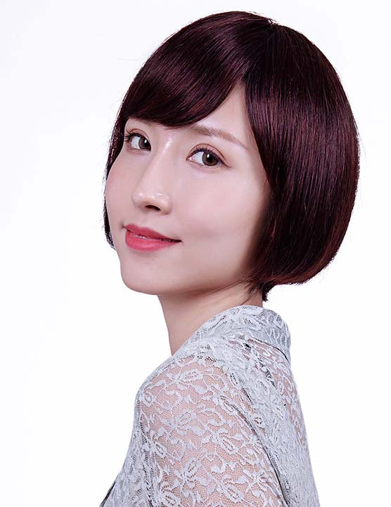 30歳〜40歳 若者の短い HT-022 100% ヒューマンヘア ナチュラルエレガンス ハンドタイド ヒューマンヘア束