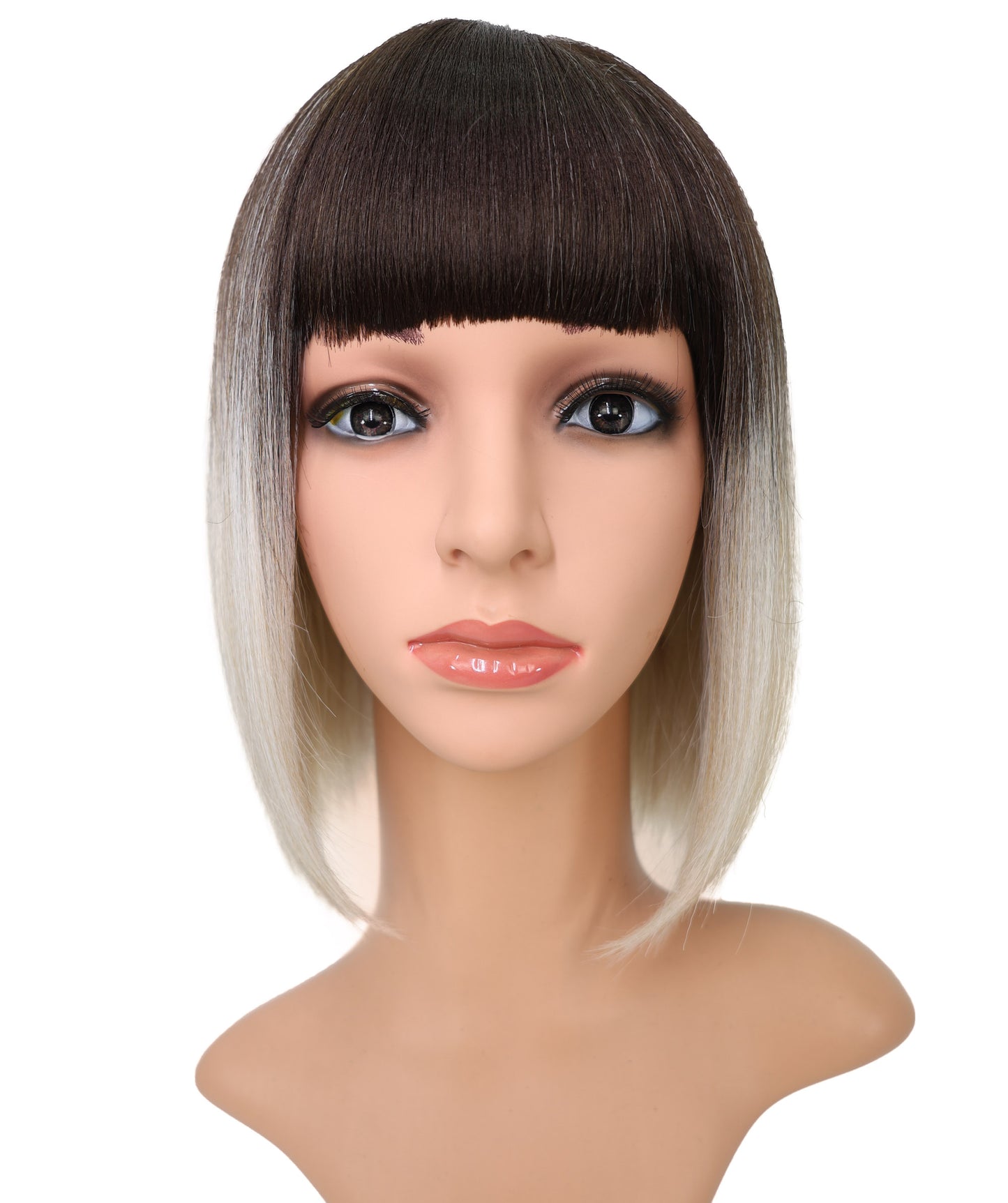 Wigs2you WS-2019 ファッション ウィッグ _ 耐熱ライトホワイトブラウン 12インチ キャップレス