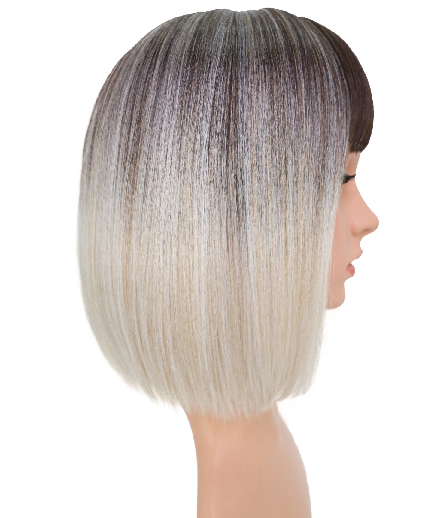 Wigs2you WS-2019 ファッション ウィッグ _ 耐熱ライトホワイトブラウン 12インチ キャップレス