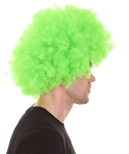 Wigs2you ハロウィンパーティープレミアム メンズ H-649 スーパーアフロウィッグ グリーン色