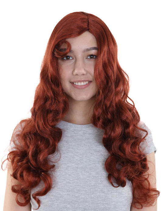 Wigs2you ハロウィン パーティー プレミアム レディース H-1450 簡単に着用でき 快適なフィット感のダーク オーバーン 誘惑者スタイル ウィッグ