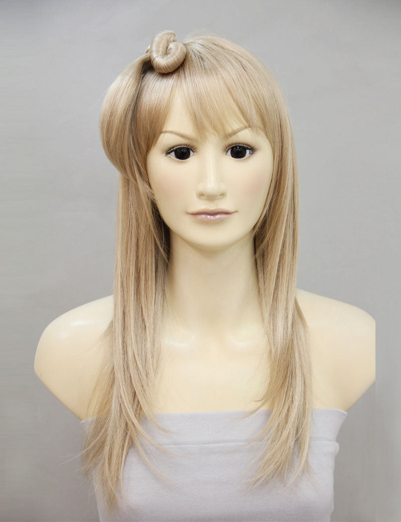 女性 W-8221 のおしゃれな アッシュブロンド テールフィーチャーヘアアクセサリー 合成繊維